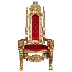 Design Toscano - Golden Lord Raffles Lion Throne Chair - AF1282