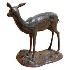 Design Toscano - Standing Mother Doe Deer Cast Bronze Garden Statue - AS223681