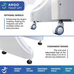 MobilePatientLift ArGo Electric Toilet Lift - MP-P03