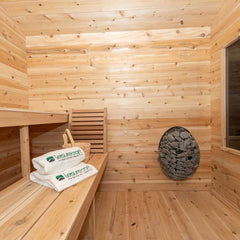 Dundalk LeisureCraft Georgian Cabin Sauna with Porch - CTC88PW