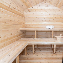 Dundalk LeisureCraft Georgian Cabin Sauna with Porch - CTC88PW