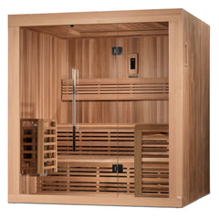 SAUNAONES™ 6 PERSON TRADITIONAL STEAM SAUNA MODERN RELAX 3