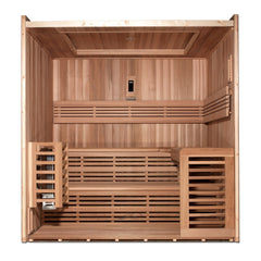 SAUNAONES™ 6 PERSON TRADITIONAL STEAM SAUNA MODERN RELAX 3