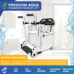 MobilePatientLift Freedom Aqua Patient Transfer Lift - FCOM-02