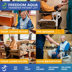 MobilePatientLift Freedom Aqua Patient Transfer Lift - FCOM-02