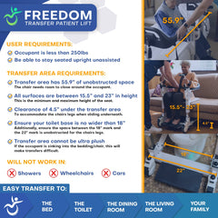 MobilePatientLift Freedom Transfer Patient Lift - FCOM