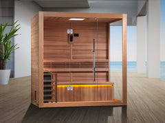 SAUNAONES™ 3-4 Person Traditional Steam Sauna Modern Relax 5