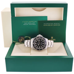 MINT 2022 Rolex Sea-Dweller Deepsea Black 126660 44mm Steel Watch Box