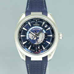 PAPERS 2021 Omega Seamaster Aqua Terra  Worldtimer blue 220.12.43.22.03.001 Watch