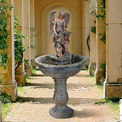 Design Toscano - Heavenly Moments Angel Sculptural Fountain - KY3002