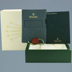 2005 MINT Rolex DateJust 16234 Blue Roman Jubilee White Gold Fluted Watch Box