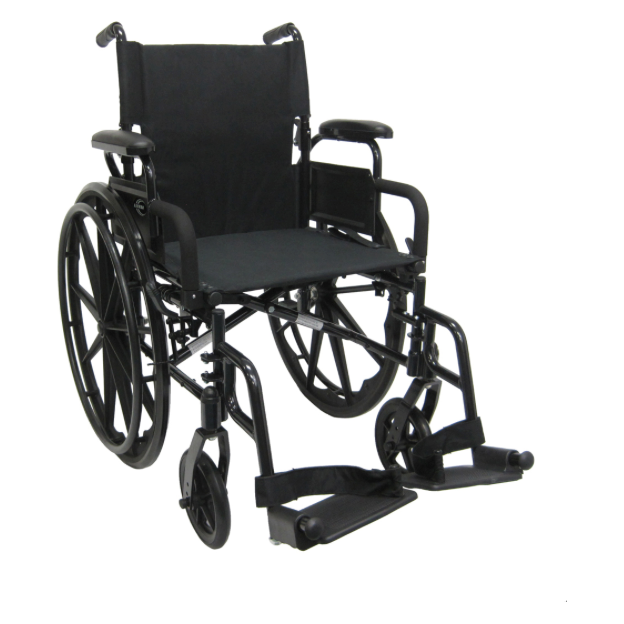 Karman Healthcare Ultra Lightweight Wheelchair with Flip Back Armrest