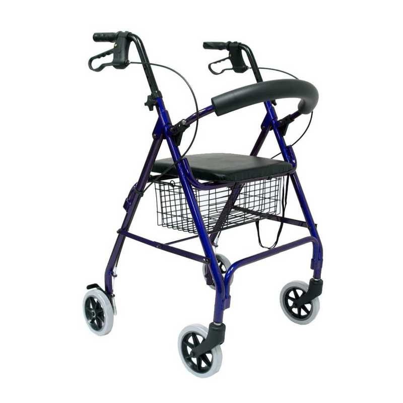 Karman Healthcare Aluminum Rollator with Standard Seat Height & 6