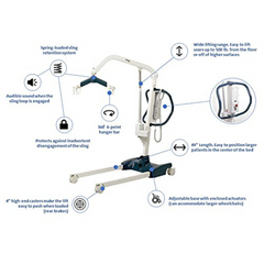 Invacare Jasmine Battery Powered Full Body Electric Patient Lift