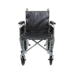 Karman Healthcare Folding Reclining Wheelchair with Removable Armrest and Elevating Legrest