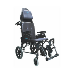 Karman Healthcare Ergonomic V-Seat Reclining Wheelchair, Diamond Black - MVP-502-TP