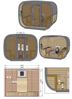 SAUNAONES™ Elegant Serenity Sauna 1