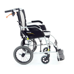 Karman Healthcare Ergolite Ultra Lightweight Transport Chair with Large 14" Rear Wheels