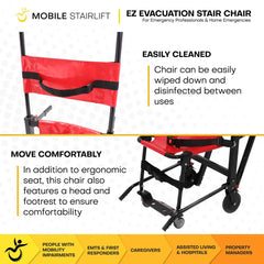 MobileStairLift EZ Evacuation Stair Chair - EVCH