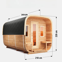 SAUNAONES™ Square Sauna Minimalist Refresh 9