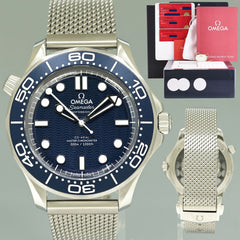 2024 NEW PAPERS Omega Seamaster 210.304.220.03.002 Blue James Bond 42mm Watch