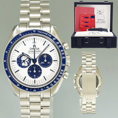 2022 Papers Omega Speedmaster 42mm Silver Snoopy Award 50th Anniversary 310.32.42.50.02.001 Box