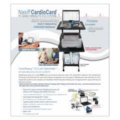 Nasiff CardioCard MiniSuite System - Resting ECG & Holter Combo CardioResting™ ECG and CardioHolter (Bluetooth Available) EMR Connectivity