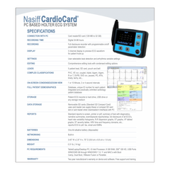 Nasiff Associates CardioHolter Recorder - Holter Recorder - HR-VX3P