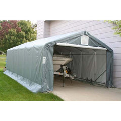 Rhino Shelter Extended Garage (House Style) 12’W x 24’L x 8’H - GA122408H