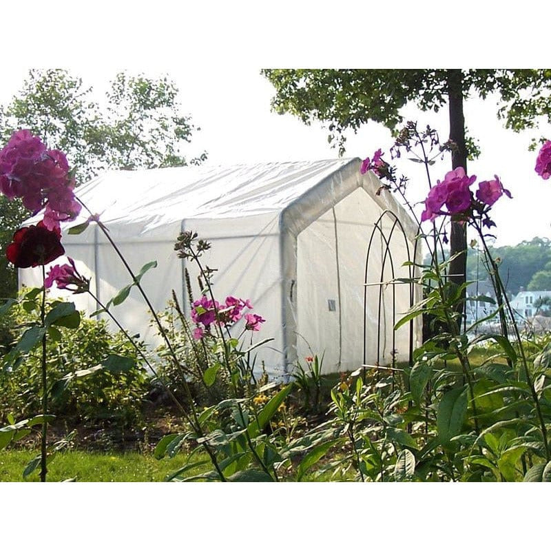 Rhino Shelter Greenhouse (House Style) 12’W x 12’L x 8’H - GH121208H