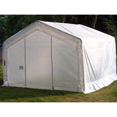 Rhino Shelter Greenhouse (House Style) 12’W x 12’L x 8’H - GH121208H