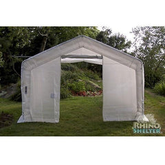 Rhino Shelters Greenhouse (House Style) 12’W x 24’L x 8’H - GH122408H