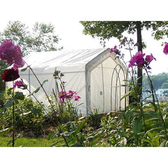 Rhino Shelters Greenhouse (House Style) 12’W x 24’L x 8’H - GH122408H