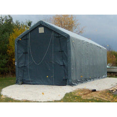 Rhino Shelters Instant Garage (Peak Style) 14’W x 42’L x 17’H - PB144217H