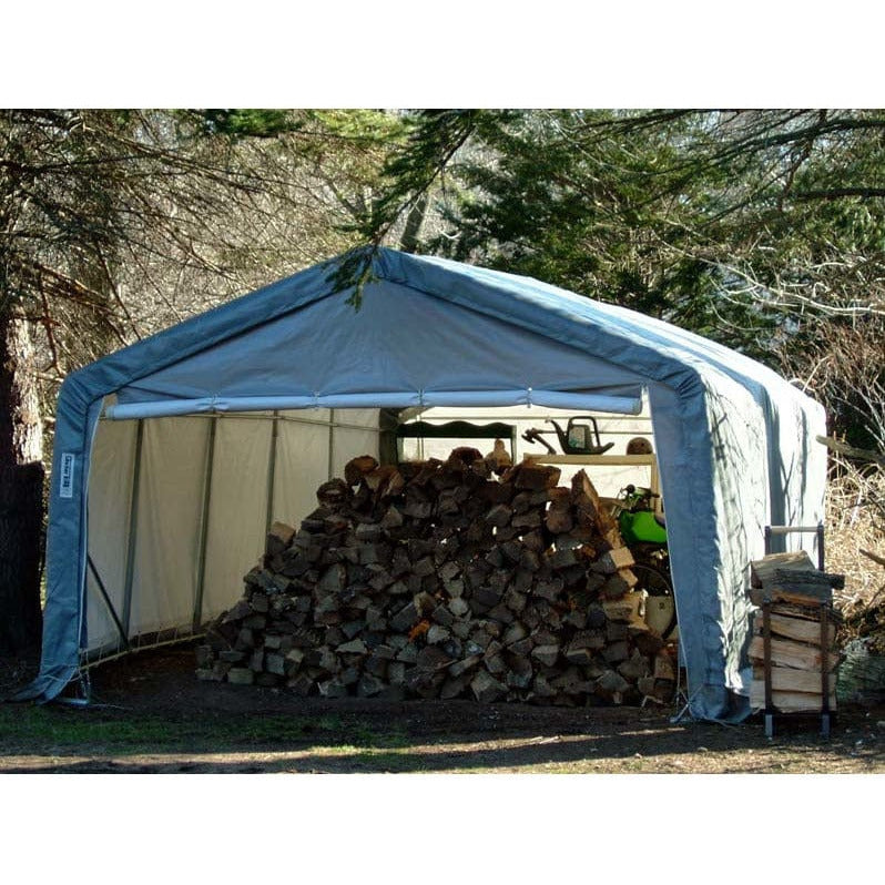 Rhino Shelter Storage Shed 12’W x 12’L x 8’H (House Style) - SH121208H