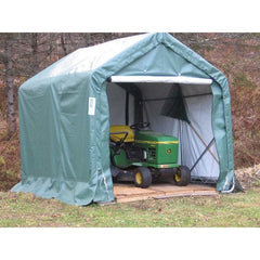 Rhino Shelter Storage Shed 8’W x 8’L x 8’H (House Style) - SH080808H