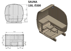 SAUNAONES™ Square Sauna Minimalist Refresh 7