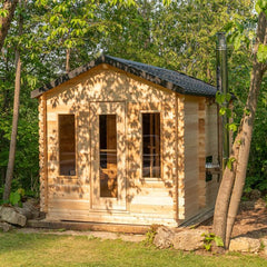 Dundalk LeisureCraft Georgian Cabin 2-6 Person Sauna with Changing Room - CTC88CW