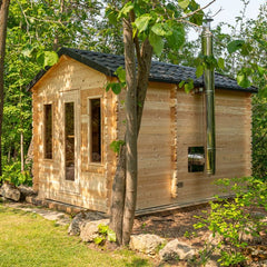 Dundalk LeisureCraft Georgian Cabin 2-6 Person Sauna with Changing Room - CTC88CW