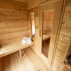 Dundalk LeisureCraft Georgian Cabin 2-6 Person Sauna with Changing Room - CTC88CW