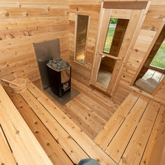 Dundalk LeisureCraft Georgian Cabin 2-6 Person Sauna with Changing Room - CTC88CW