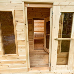 Dundalk LeisureCraft Georgian Cabin 2-6 Person Sauna with Changing Room - CTC88CW