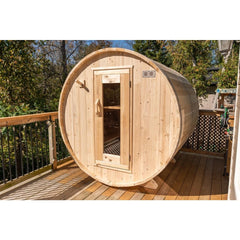 Dundalk LeisureCraft Harmony 2-4 Person Barrel Sauna - CTC22W