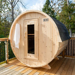 Dundalk LeisureCraft Harmony 2-4 Person Barrel Sauna - CTC22W