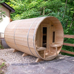 Dundalk Leisurecraft Tranquility 2-6 Person Barrel Sauna - CTC2345W