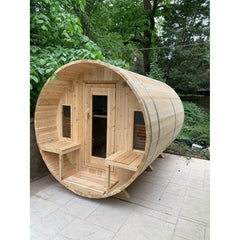 Dundalk Leisurecraft Tranquility 2-6 Person Barrel Sauna - CTC2345W