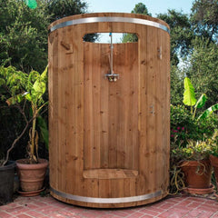 Dundalk LeisureCraft Rainbow Clear Red Cedar Outdoor Shower  - 580S