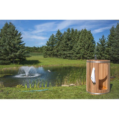 Dundalk LeisureCraft Rainbow Clear Red Cedar Outdoor Shower  - 580S