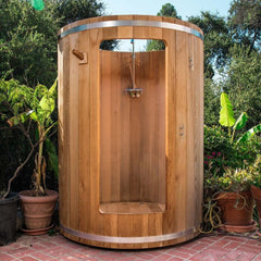 Dundalk LeisureCraft Rainbow Clear Red Cedar Outdoor Shower  - 580S