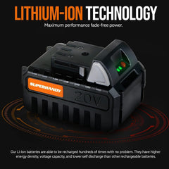 20V 4Ah Lithium Ion Battery - For 20V Battery Systems - GUT067-FBA